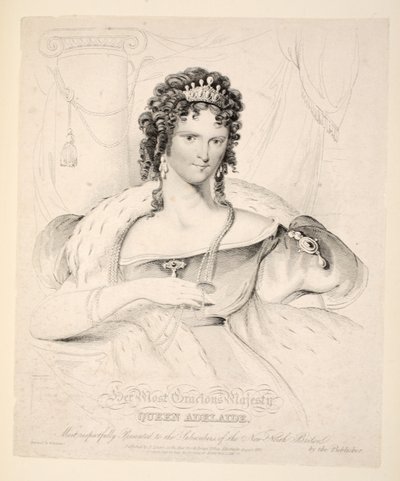 Ihre gnädigste Majestät Königin Adelaide, den Abonnenten des New North Briton respektvoll präsentiert von William Home Lizars