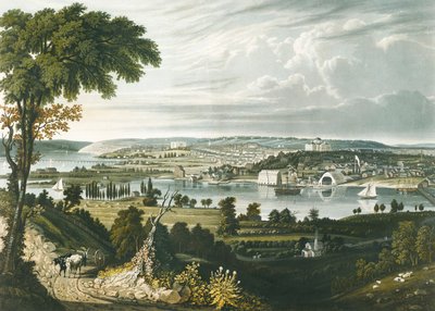 Stadt Washington von jenseits des Marinearsenals von William James Bennett