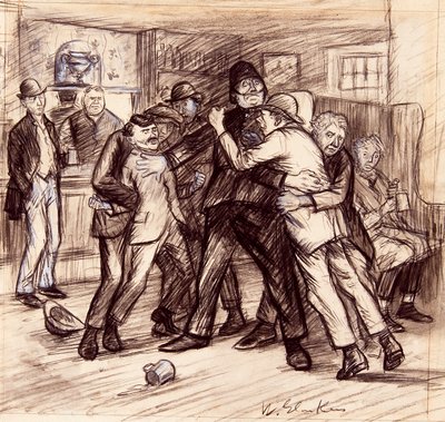 Es brauchte vier von uns, um sie auseinander zu halten von William James Glackens