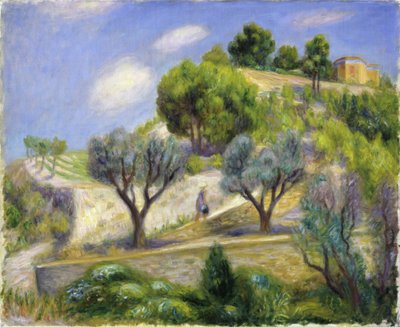 Der Hügel von Vence - "Terrassierter Hügel, Vence" von William James Glackens