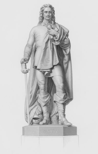 Hampden, graviert von W. Roffe nach der Statue von J. H. Foley, RA von William John Roffe