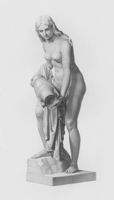 Die Danaide, graviert von W. Roffe nach der Statue von C. Rauch von William John Roffe