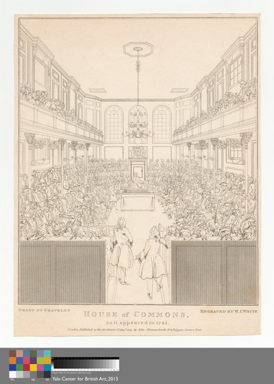 House of Commons, wie es 1741-2 erschien von William Johnstone White