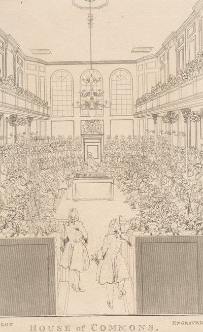 House of Commons, wie es 1741-2 erschien von William Johnstone White