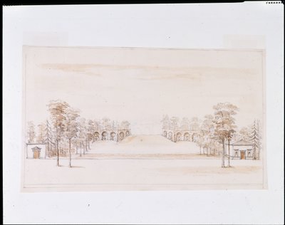 Perspektivischer Entwurf für eine neue Orangerie von William Kent