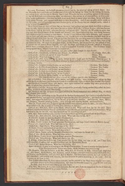 Die Anklage, der Prozess und die Verurteilung von Kapitän William Kidd wegen Mordes und Piraterie von William Kidd