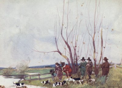 Illustration für The Compleat Angler von Izaak Walton (Farblithografie) von William Lee Hankey