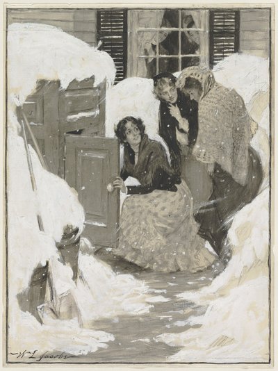 Skizze für eine Buchillustration von William Leroy Jacobs