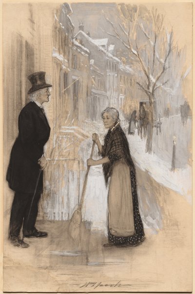 Skizze zur Illustration Nicht ehrenhaft entlassen von William Leroy Jacobs