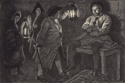 Der Baillie entdeckt Rob Roy im Gefängnis von William Lockhart Bogle