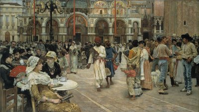 Der Markusplatz in Venedig, 1883 von William Logsdail