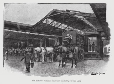 London Parcels Delivery Company, Fetter Lane von William Luker
