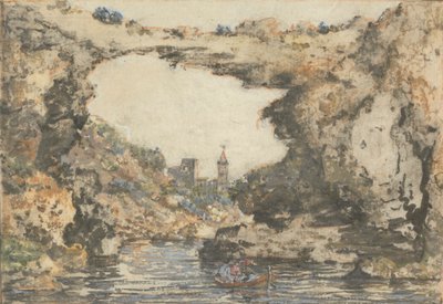 Felsenbrücke an der Scuola di Virgilio von William Marlow