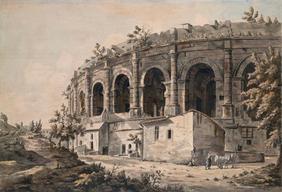 Das Amphitheater von Nîmes, Südfrankreich von William Marlow