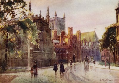 St. Johns College Tor und Turm von der Trinity Street von William Matthison
