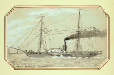 Ein dampfbetriebenes Kriegsschiff von William McConnell