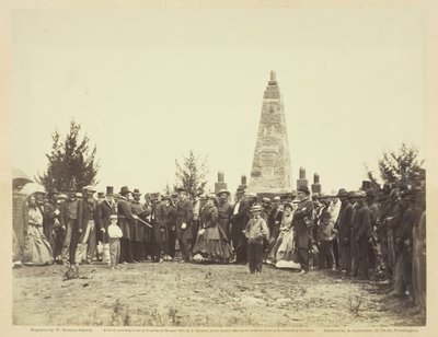 Einweihung des Denkmals auf dem Schlachtfeld von Bull Run, Juni 1865 von William Morris Smith