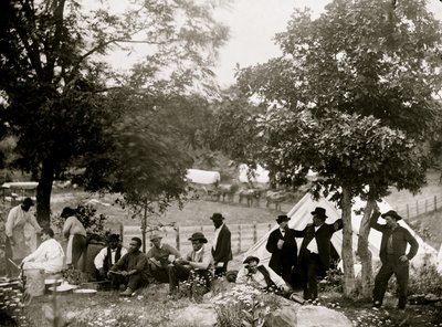 Gettysburg, Pennsylvania. Lager von Hauptmann Hoff. 1865 von William Morris Smith