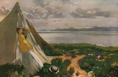 Ein windiger Tag: Howth Head, frühes 20. Jahrhundert, um 1930 von William Newenham Montague Orpen