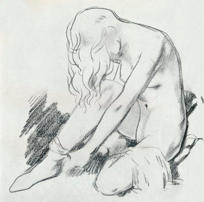 Eine Figurenstudie, ca. 20. Jahrhundert 1932 von William Newenham Montague Orpen