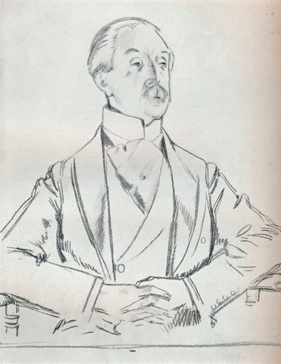 Porträtstudie in Bleistift, 20. Jahrhundert, 1932 von William Newenham Montague Orpen