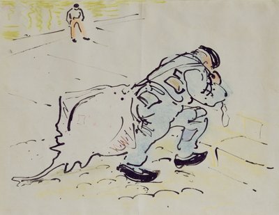 Churchill mit einem Rochen von William Nicholson