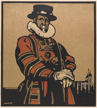 Londoner Typen: Beefeater von William Nicholson