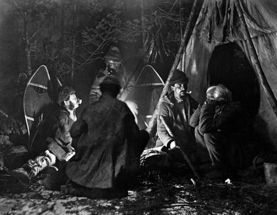Leben des Trappers in Kanada, Foto von Nottman, um 1890 von William Notman