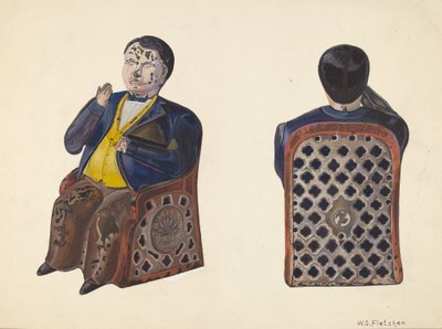 Tammany Spielzeugbank von William O. Fletcher