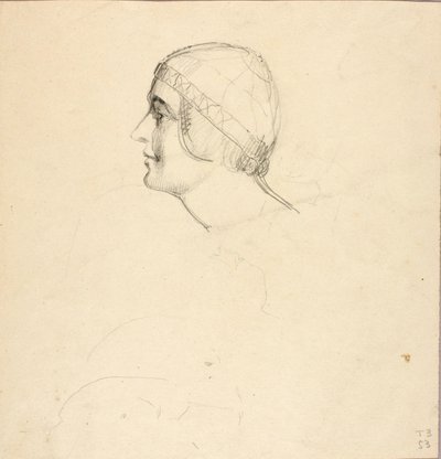 Profil eines idealen Frauenkopfes von William Page