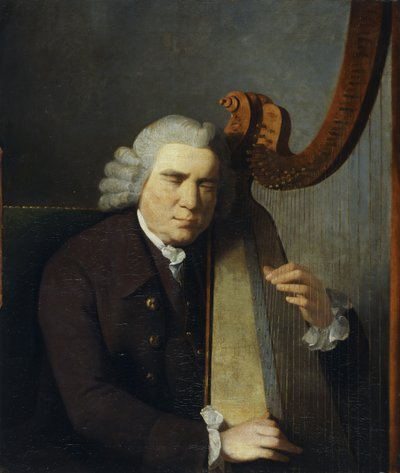 Der blinde Harfenist, John Parry von William Parry
