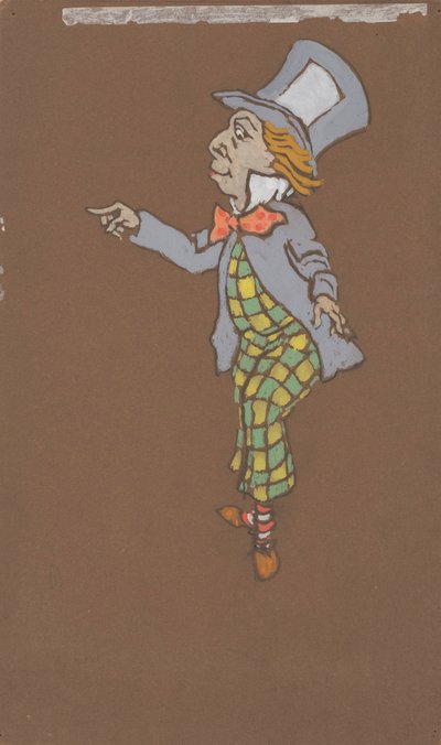 Verrückter Hutmacher (Kostümentwurf für Alice im Wunderland, 1915) von William Penhallow Henderson