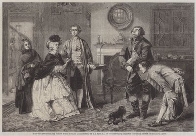 Honeywood stellt die Gerichtsvollzieher Miss Richland als seine Freunde vor von William Powell Frith