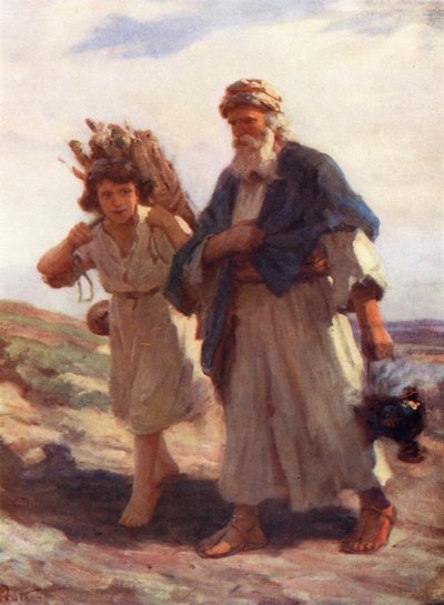 Abraham und Isaak, Genesis xxii, 2, 6 von William Pratt