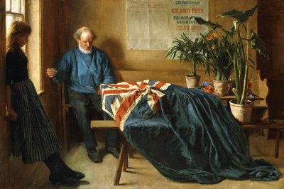 Vorbereitung für den Krönungstag, Chichester, ca. 1902 von William Rainey