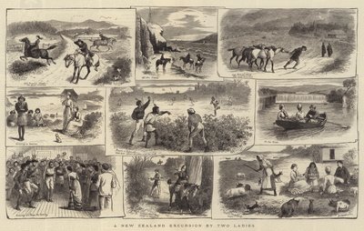 Ein Neuseeland-Ausflug von zwei Damen von William Ralston