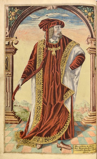 Kaiser Maximilian I., aus Honor Military, and Civill, William Segar, veröffentlicht von Robert Barker, London, 1602 von William Rogers