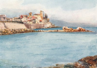 Antibes vom Westen (Farblithografie) von William Scott