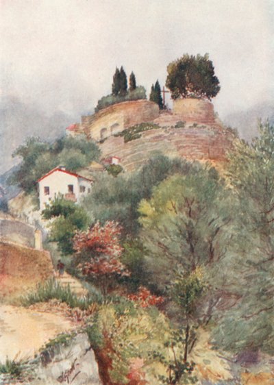 Kloster der Annonciade, Mentone, von Süden von William Scott