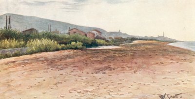 Am Ufer, Bordighera, früher Morgen von William Scott