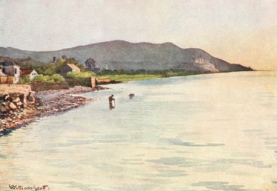 Am Ufer, Diano Marina, Cervo in der Ferne von William Scott