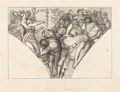 Die eherne Schlange, nach Michelangelo von William Sharp after John Flaxman