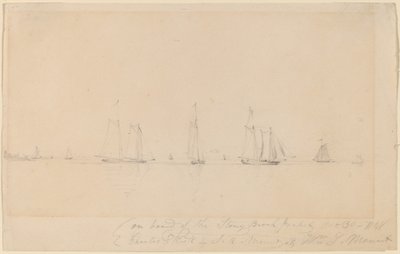 An Bord des Stony Brook Packet von William Sidney Mount