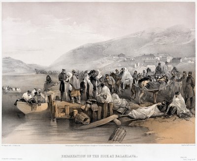 Die Einschiffung der Kranken in Balaklawa, 1855 von William Crimea Simpson