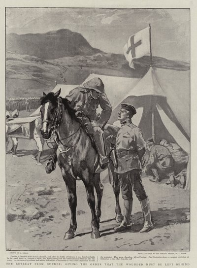 Der Rückzug aus Dundee, der Befehl, die Verwundeten zurückzulassen von William Small