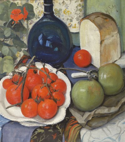 Stillleben mit Tomaten und Äpfeln von William Somerville Shanks