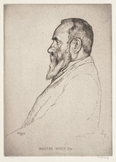 Porträt von Walter Brock von William Strang