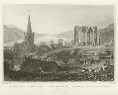 Bacharach und St. Werners Kapelle von William Tombleson