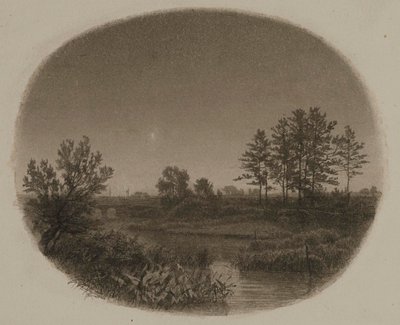 Flusslandschaft mit Abendstern von William Trost Richards