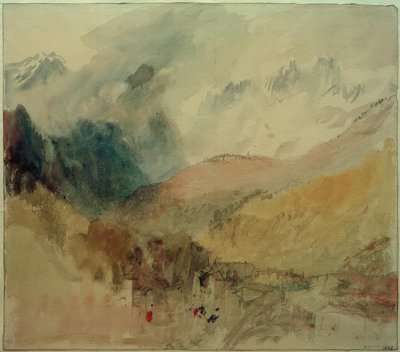 Mont-Blanc und Le Chetif über Pre-Saint Didier im Val d